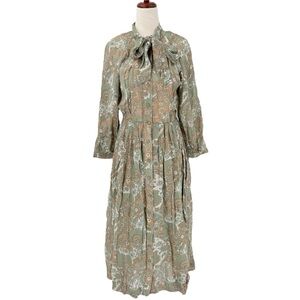 Buru Pink Label Paisley Floral Maxi Dress Extra Small